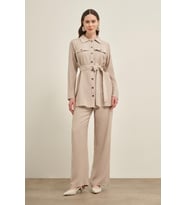 FTZ Women Kadın Pantolonlu Takım Taş 31030
