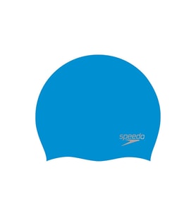 Speedo Moulded Silc Cap Au Blue/Silver Çocuk Bonesi 8-70984D437 Mavi