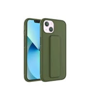 Apple iPhone 14 Plus Uyumlu Kılıf Zore Qstand Kapak (Koyu Yeşil)