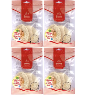 Derma Naturel Loofah Yüz Temizleme (Sivilce ve Siyah Noklar için) Peeling MS-06 (4 Lü Set)