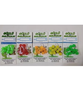 Fladen Renkli Silikon Boncuk 8mm 10’lu paket RENK:SARI