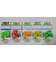 Fladen Renkli Silikon Boncuk 8mm 10’lu paket RENK:SARI