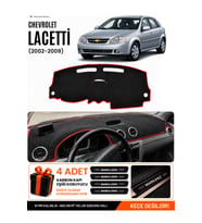e-biz CHEVROLET LACETTİ (2002-2009) Uyumlu Torpido Örtüsü, Torpido Kılıfı - Siyah-Kırmızı - CH002