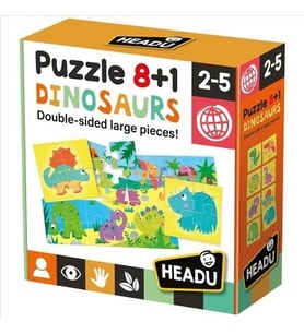 HEADU PUZZLE 8+1 DINOSAURS (2-5 YAŞ)