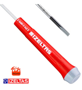 İzeltaş Elektronikçi Klemens Tornavida Düz Uçlu 2.5x80