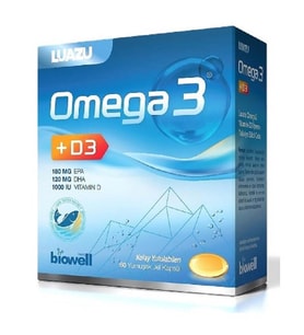 Biowell Luazu Omega-3 + D3 60 Yumuşak Jel Kapsül