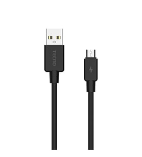 Tecno TCD-M11 70W USB-A to Micro 2A Data ve Şarj Kablosu 1m Siyah