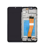 Samsung Galaxy A03 A035F ile Uyumlu Oled Ekran Dokunmatik Çıtalı (Siyah)