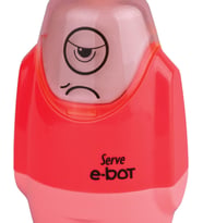 E-BOT SİLGİLİ KALEMTIRAŞ FOSFORLU KIRMIZI 4LU SET