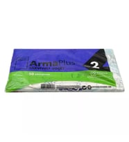 ArmaPlus Takviyeli Kalın Baskılı Beyaz Çanta Poşet Torba - 2 No - 26x38 Cm. - 50 Adetlik Paket