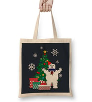 Stay Puft Ghostbusters Around The Christmas Tree Bez Çanta Uzun Saplı