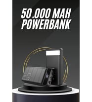 50.000 Mah Led Dijital Göstergeli Usb Çıkışı Powerbank