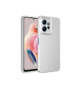 Xiaomi Redmi Note 12 4G Uyumlu Kılıf Kamera Korumalı Simli Lüks Zore Koton Kapak