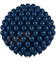 Derin Okyanus Renk Lateks Retro Balon (30 cm) - 100 Adet
