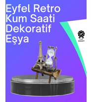 Klasik Tasarımlı Ahşap Kum Saati – Ev Ofis İçin Masaüstü Aksesuarı