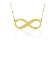 Gümüş Minimal Sonsuzluk Kolyesi (Gold)