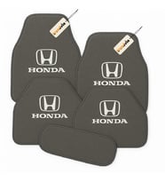 Honda Logolu 5’li Oto Halı Paspas Seti – Kaymaz, Suya Dayanıklı, Aracınıza Özel Premium Görünüm (Gri)
