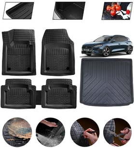 Ford Focus 5 Station Wagon Ust Uyumlu Paspas Araca Özel Bagaj Havuzu MBS Siyah