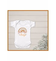 Baby Boho Organik Yazılı Bebek Body Zıbın