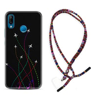 Huawei P20 Lite Mate 10 20 Lite Pro P40 Lite KılıfBoyun Asklı Rasta Silikon Line Planet 1736