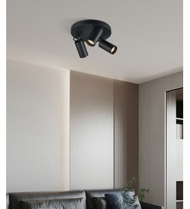 RİOLİGHT MODERN9 SİYAH MUTFAK,SALON,GİYİNME ODASI,CAFELER İÇİN GÜN İŞİĞI METAL 3LÜ SPOT(AMPUL DAHİL)