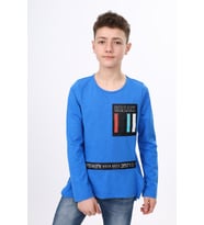 Toontoy Erkek Çocuk Tişört (Saks)