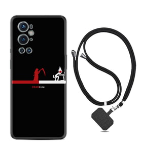 Tecno Spark 9 Pro Kılıf Silikon Boyun Askılı İpli Desenli Silikon Dead Line 1662