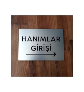 Rezopal Kazıma Wc Yönlendirme Tabelası - Hanımlar Girişi