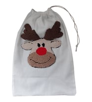 Hediyedelisi Yılbaşı Süsü Punch İşleme Hediye Kesesi 20cm x 28 cm