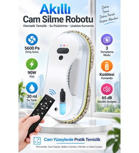 W15S Akıllı Vakumlu Yüksek Kat Cam Temizleme Robotu