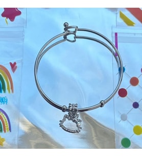 hello kitty charm çelik bileklik