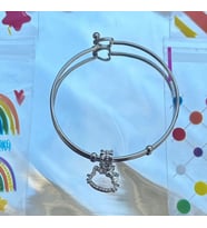 hello kitty charm çelik bileklik