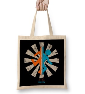Portal Retro Japanese Bez Çanta Uzun Saplı