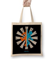 Portal Retro Japanese Bez Çanta Uzun Saplı