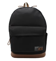 Sellini Black İki Gözlü Flotr Kumaş Unisex Siyah Okul ve Sırt Çantası 305 (Siyah)