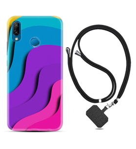 Huawei P20 Lite Mate 10 20 Lite Pro P40 Lite KılıfBoyun Askılı Silikon Renk Cümbüşü 1631