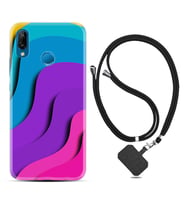 Huawei P20 Lite Mate 10 20 Lite Pro P40 Lite KılıfBoyun Askılı Silikon Renk Cümbüşü 1631