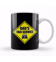 Fathers Day Dads Taxi Service Kupa Bardak Porselen