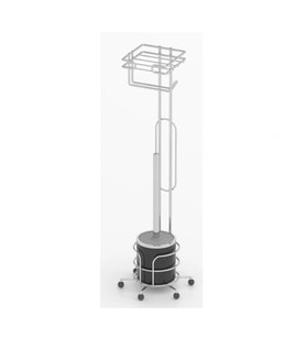 Tekno Tel MG-096 Ayaklı Yedekli Wc Kağıtlık + Klozet Fırçalık Krom
