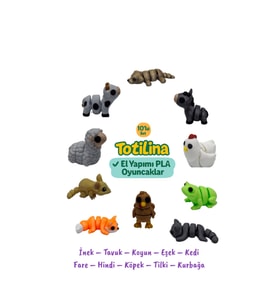 10lu Set Inek – Tavuk – Koyun – Eşek – Kedi Fare – Hindi – Köpek – Tilki – Kurbağa