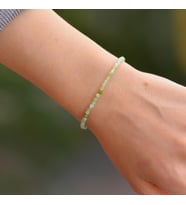 Çok İnce Krizopras Taşı Bileklik - 2,3 mm