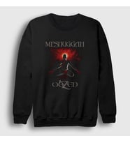 Presmono Unisex Siyah Obzen Meshuggah Sweatshirt