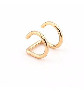 GOLD SARI RENKLİ EARCUFF KULAK KELEPÇESİ HELİX SARMAL EX094