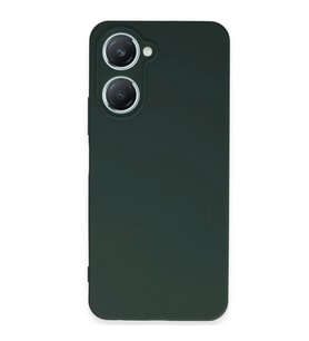 Vivo Y18 Kılıf First Silikon - Koyu Yeşil