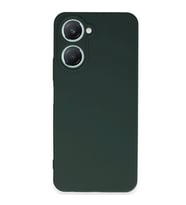 Vivo Y18 Kılıf First Silikon - Koyu Yeşil