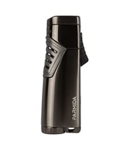 Parmida Gunmetal 3 Torch Pürmüz Metal Puro Çakmağı