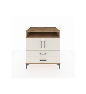 Kronos Şifonyer 3 Raflı 2 Çekmeceli 2 Kapaklı 88x59x96 Çam-Aytaşı
