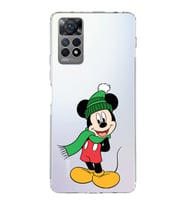 Xiaomi Redmi Note 11 Uyumlu Kamera korumalı Kapak Mickey Mouse Tasarımlı  Şeffaf Kılıf