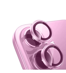 Apple iPhone 16 Plus Uyumlu Zore Mikro Kamera Lens Koruyucu (Pembe)