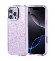 Apple iPhone 16 Pro Max Uyumlu Kılıf Taşlı Tasarımlı Zore Kapi Kapak (Lila)